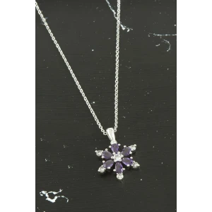 ieg™ Lotus Zirkon Taşlı Trend Kolye