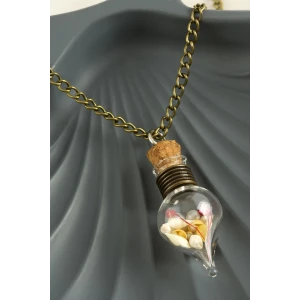 ieg™ Mantar Tıpalı Fanus Canlı Kolye