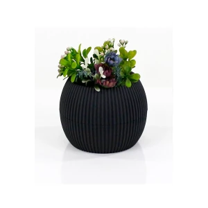 İEG Mercan Saksı 2 Numara 0,35 Litre Su Hazneli Dekoratif Kaktüs Sukulent Saksı 11,8x9,2 cm