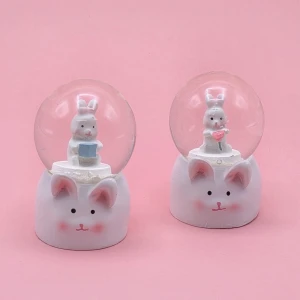 ieg™ Mini Boy Tavşan Tasarımlı Işıklı Kar Küresi