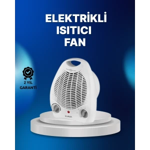 ieg™ Mini Elektrikli Isıtıcı – 2000W Güç, Fanlı Isıtma, 3 Isı Modu