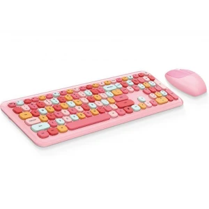 ieg™ Mofii No666 Pembe Klavye Mouse Set