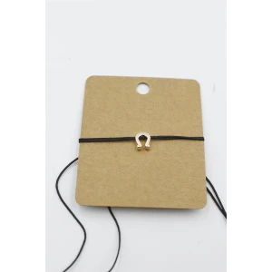 İEG Nal İp Bileklik - Siyah