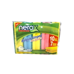 İEG® Nerox Bulaşık Süngeri Oluklu 10Lu Royaleks-NRX-F551