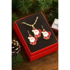 ieg™ Noel Baba Yılbaşı Kutulu Zincir Kolye Set