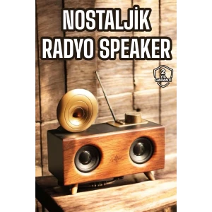 ieg™ Nostaljik Görünümlü Bluetooth Bağlantılı Speaker
