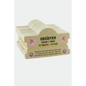 ieg™ Obsidyen & Başak Burç Bileklik Kartı