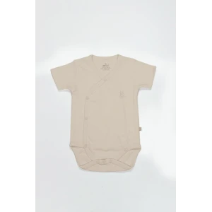 ieg™ Organik Natural Basic Style Kruvaze Yarım Kol Body BS17101 Bej
