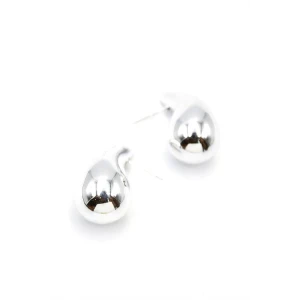 İEG Orta Boy Damla Küpe - Gümüş