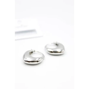 ieg™ Oval Halka Küpe - Gümüş