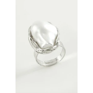 ieg™ Oval İnci Metal Yüzük