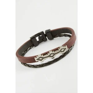 ieg™ Oval Kaliteli Suni Deri Bileklik