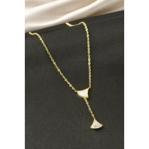 ieg™ Oval Sedef Çelik Kolye