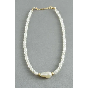 ieg™ Oval Taşlı İnci  Kolye