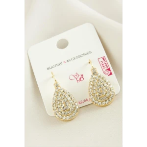 ieg™ Oval Taşlı Klipsi Küpe