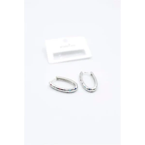 ieg™ Oval Taşlı Küpe - Gümüş