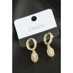 ieg™ Oval Zirkon Taşlı Küpe