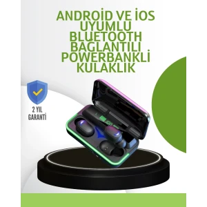ieg™ Oyun Modlu E10 Bluetooth Kulaklık Powerbank ve LED Ekranlı