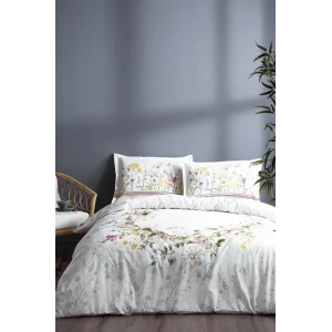 ieg™ Özdilek Çift Kişilik Ranforce Nevresim Takımı Jardin De Flor Beyaz