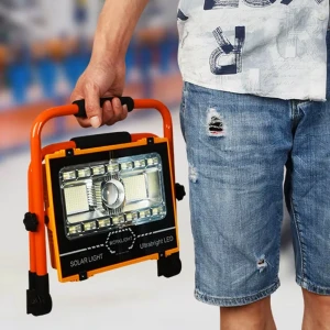 ieg™ P70 LED Solar Panel Şarjlı Taşınabilir Projektör 176 SMD + Yan LED WT-734