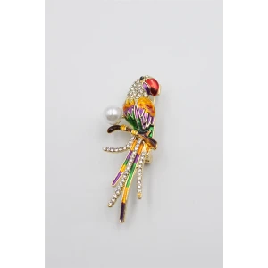 ieg™ Papağan Broş - ÇOK RENKLİ