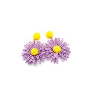 ieg™ Papatya Hasır Küpe - Mor