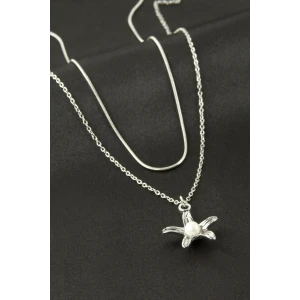 ieg™ Papatya İnci İkili Çelik Kolye