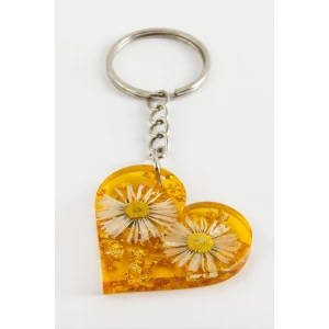 ieg™ Papatya Kalp Epoksi Anahtarlık