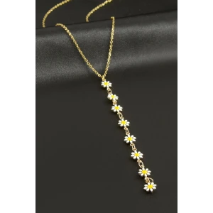 ieg™ Papatya Mineli Çelik Y Kolye