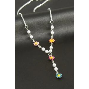 ieg™ Papatya Mineli İnci Y Kolye