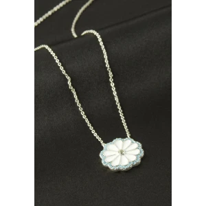 ieg™ Papatya Mineli Zirkon Taşlı Kolye