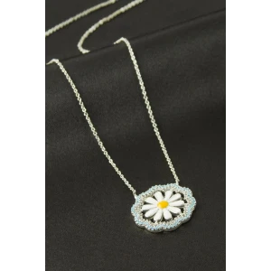 ieg™ Papatya Mineli Zirkon Taşlı Kolye