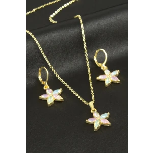 ieg™ Papatya Taşlı Set Kolye