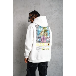 ieg™      Patel Six Baskılı Kapüşonlu Sweat - Beyaz -
