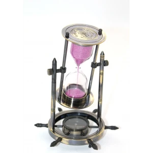 ieg™ Pirinç Dümenli Pusulalı Kum Saati