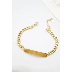 ieg™ Plaka Zincir Bileklik - Altın