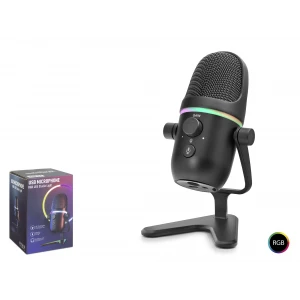 ieg™ Profesyonel Çift Modlu Gaming Rgb Mikrofon 192 Khz / 24 Bit Type-C - Siyah ME5