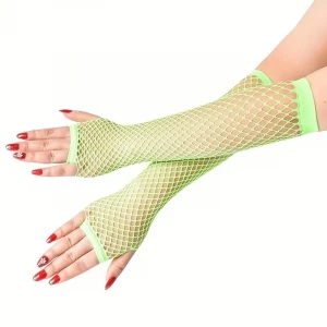 ieg™ Retro Neon Yeşil File Parmaksız Eldiven 26 cm