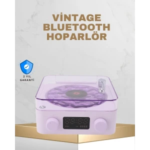 ieg™ Retro Pikap Tasarımlı Bluetooth Hoparlör – Projektörlü Şarjlı Lamba