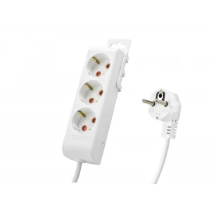 ieg™ Ri-Tech Topraklı Uzatma Kablosu 3 Priz 3 M - Beyaz