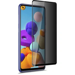 İEG® Samsung A21s Uyumlu Hayalet Ekran Gizli Tam Kaplayan Kırılmaz Cam Seramik Ekran Koruyucu Film
