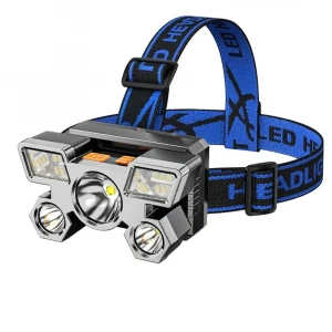 ieg™ Şarjlı 5 Led 4 Modlu Cob Led Avcı Balıkçı Kamp Süper Kafa Lambası Model 212
