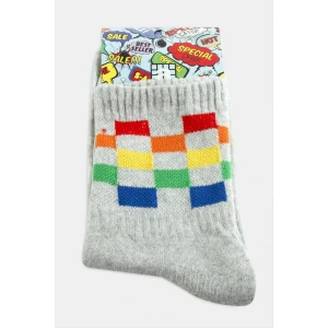 ieg™ Satranç Desenli Kolej Çorap 8*28