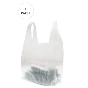 İEG Şeffaf Atlet Poşet Büyük Boy 30x56 cm 1 Paket Takriben 150 Adet