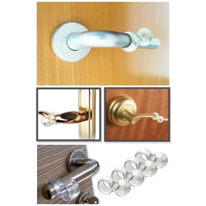 İEG Şeffaf Kapı Kolu Stoperi Kapı Kolu Tamponu 4 Adet Kapı Güvenliği