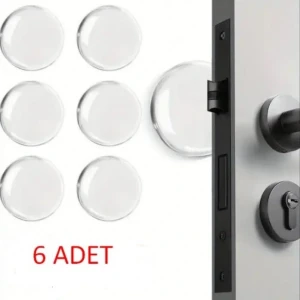 ieg™ Şeffaf Silikon Mobilya ve Kapı Durdurucu Darbe Pedi 6lı Set