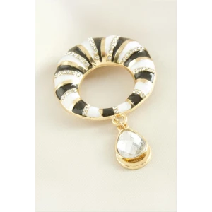 ieg™ Simit Mineli Taşlı Broş