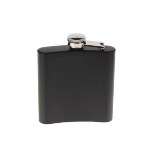 ieg™ Siyah 6 oz Çelik Cep İçki Kanyak Matarası