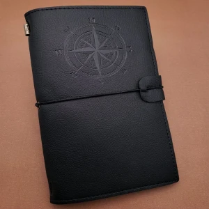 ieg™ Siyah Deri Pusula Defter