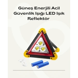 ieg™ Solar Şarjlı Üçgen Led Park Ve İkaz Lambası